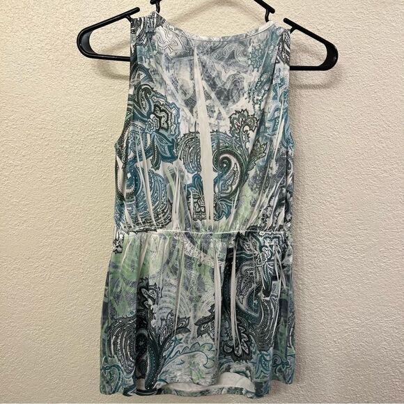 Poema Sleeveless Colorful Top Size Medium - Picture 3 of 5
